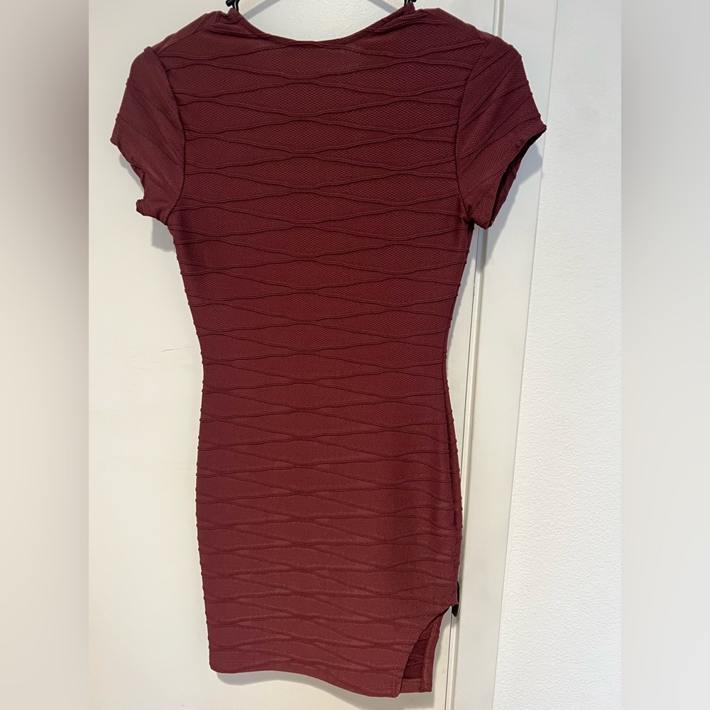 Purple Mauve Dress with Slit Size S